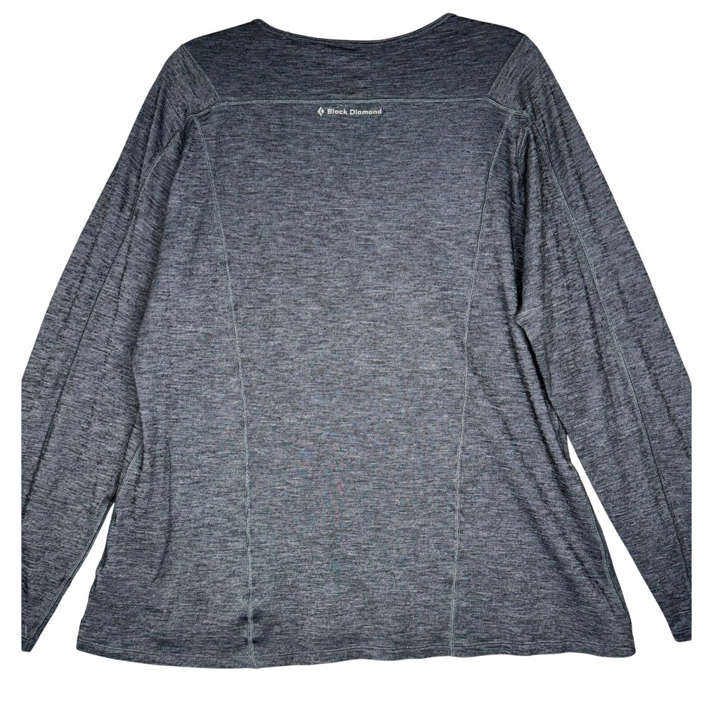 Black Diamond Womens XL Technical Charcoal Long Sleeve Active Top